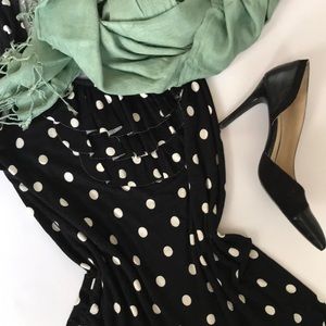 Black Tank with Polkadots